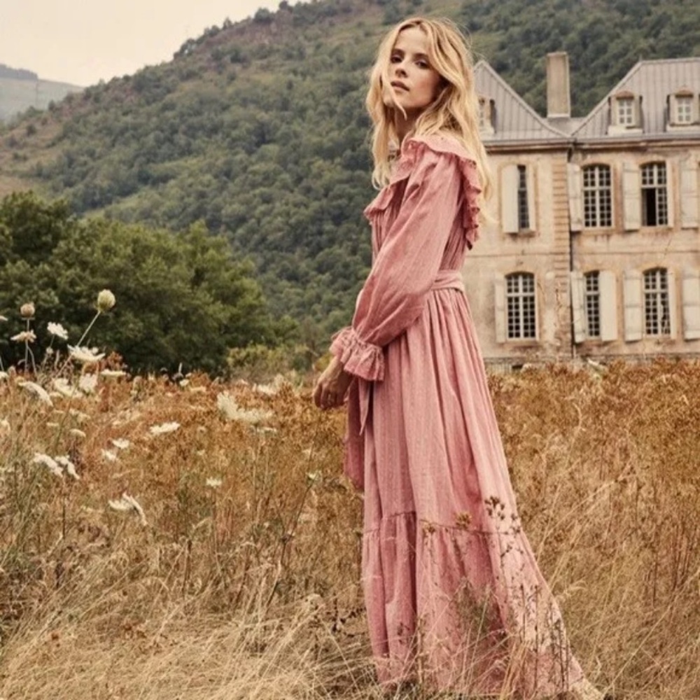 DOEN Hillside Dress /S/ Bon-Bon pink altered